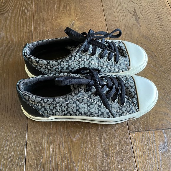 Coach Bobbi Lace Up Sneakers Size US W8 - Picture 1 of 6